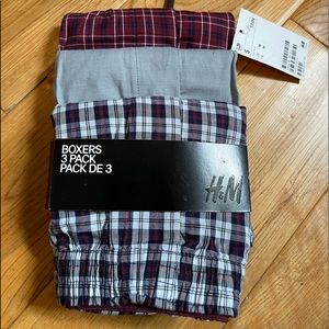 H&M 3-Pack Men's Woven Boxer Shorts